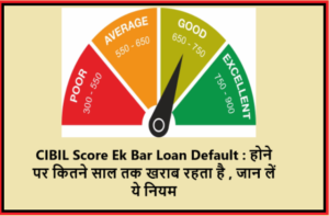 CIBIL Score Ek Bar Loan Default