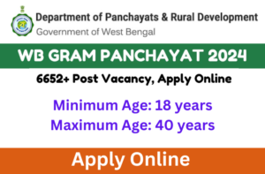 WB Gram Panchayat Recruitment 2024: Apply for 6652 Vacancies in West Bengal