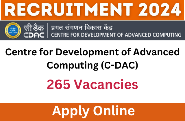 C-DAC Recruitment 2024: Apply for Latest ICT&E Job Openings Across India